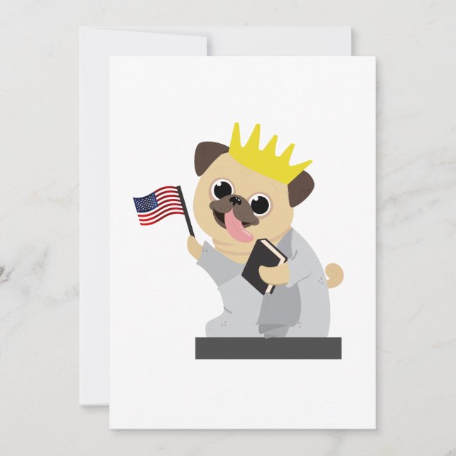 Día de la Independencia del Perro Pug - 4 de julio (Anverso)