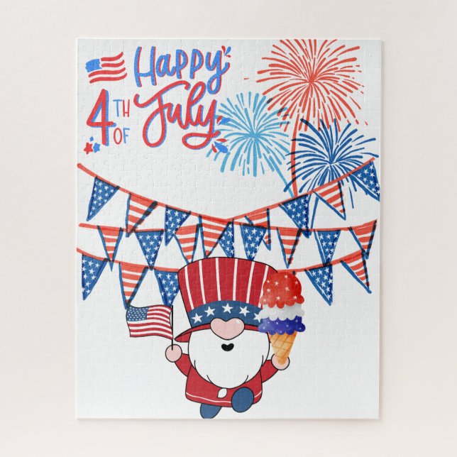 Día de la Independencia rompecabezas (Vertical)