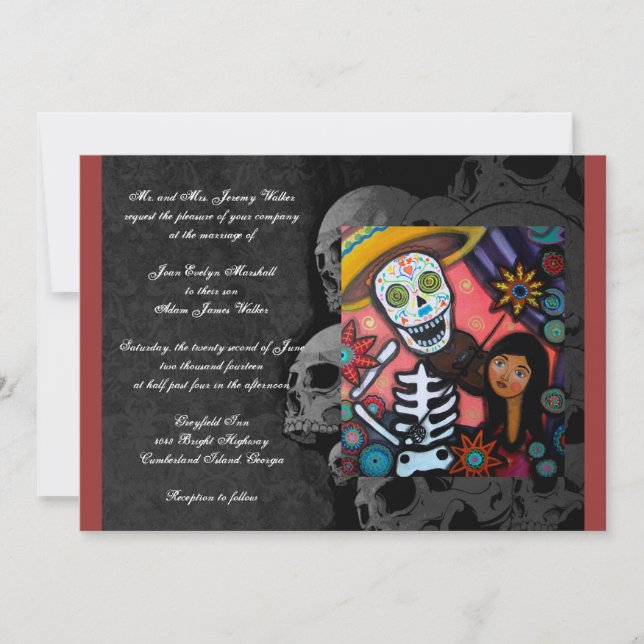 Día de la invitación muerta de la boda (Anverso)