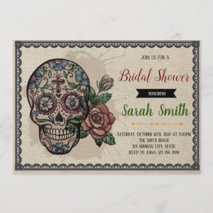 Día de la invitación nupcial muerta de la ducha 3