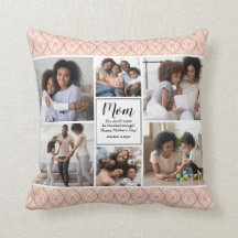 Día de la Madre 6 Cojín decorativo Keepsake Collag