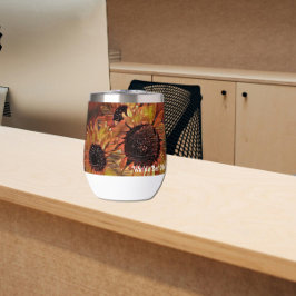 Día de la Madre: Arte de girasol Naranja moderno