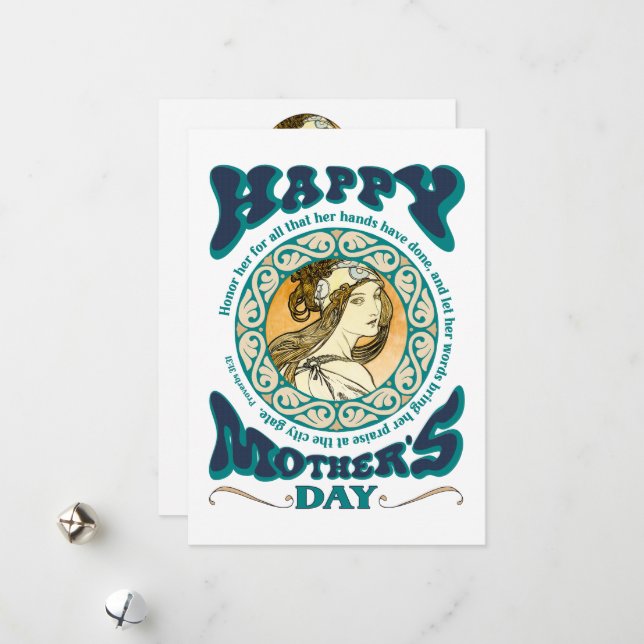 Día de la Madre - Christian toque la tarjeta del D (Anverso/Reverso In Situ)