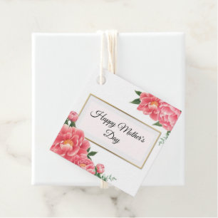 Día de la madre con etiqueta de regalo