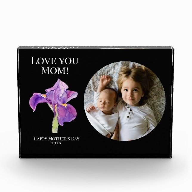 Día de la Madre con fotos de niños, Iris (Anverso)