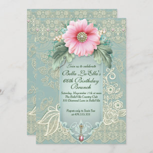 Día de la Madre de brunch de cumpleaños Invitacion