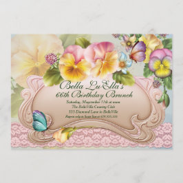 Día de la Madre de brunch de cumpleaños Invitacion