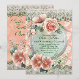Día de la Madre de brunch de cumpleaños Invitacion