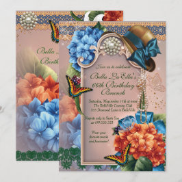 Día de la Madre de brunch de cumpleaños Invitacion