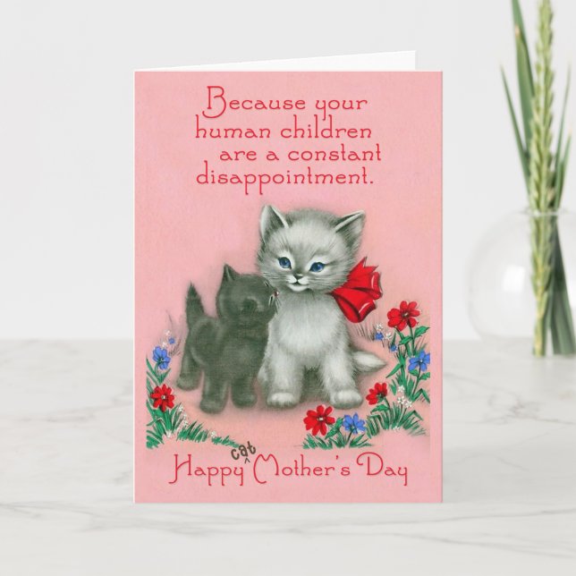 Día de la madre del gato - tarjeta del día de la m (Anverso)