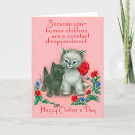 Día de la madre del gato - tarjeta del día de la m