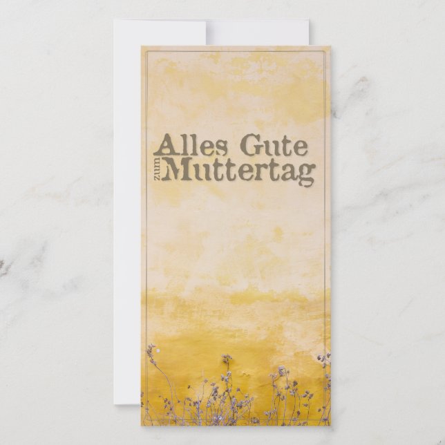 Día de la Madre Feliz en el prado de flores de cos (Anverso)