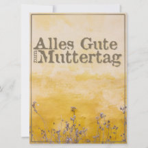 Día de la Madre Feliz en el prado de flores de cos