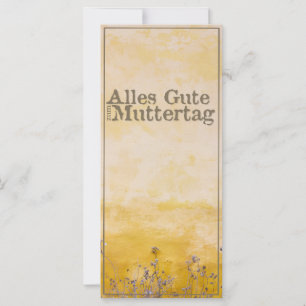 Día de la Madre Feliz en el prado de flores de cos