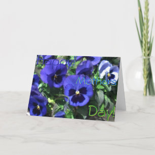 ¡Día de la Madre feliz! Tarjeta azul de 2013