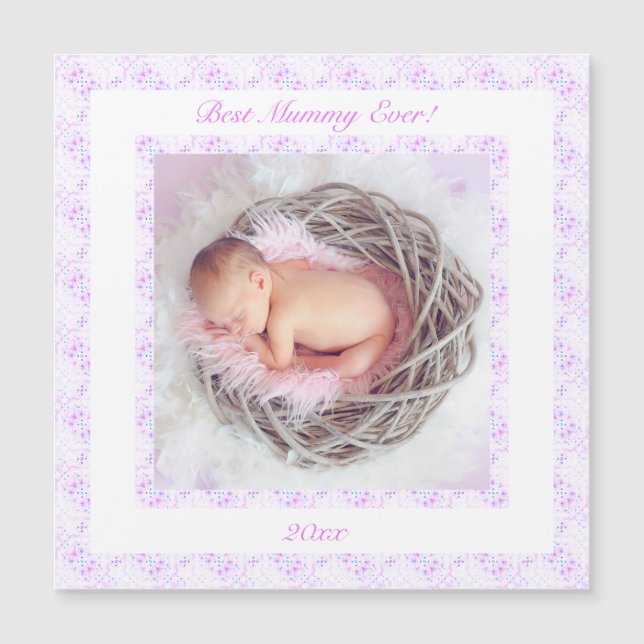 Día de la Madre Lilac Mejor regalo de foto de mamá (Anverso)