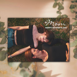 Día de la Madre Mi mejor tarjeta de foto de amigo