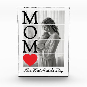 Día de la Madre Moderno en Blanco y Negro 1 Foto P