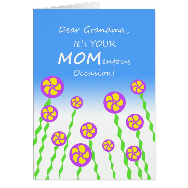 Día de la Madre para la Abuela MAMÁentous Ocasión  (Frente)