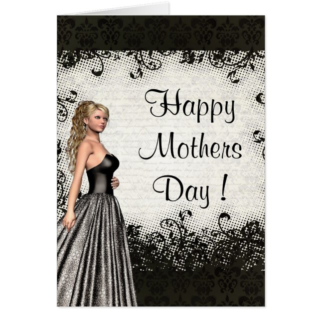 Día de la Madre romántico bonito (Frente)