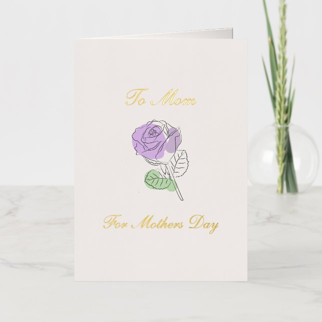 Día de la Madre Rosa púrpura (Anverso)