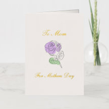 Día de la Madre Rosa Púrpura