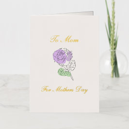 Día de la Madre Rosa púrpura