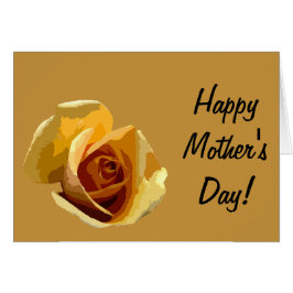Día de la Madre, Rosa Única Amarilla, Tarjeta de S