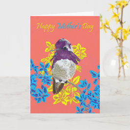 Día de la Madre - Tarjeta Colibrí de Costas