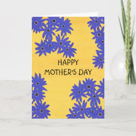 Día de la Madre - Tarjeta de Flores Violetas