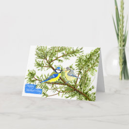 Día de la Madre - Tarjeta de pájaros de jardín mad