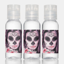 Día de la Máscara Muerta en un hermoso Chica