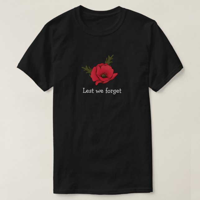 Día de la Memoria, Día del Recuerdo, camiseta de a (Diseño del anverso)