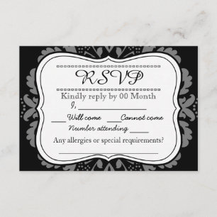 Día de la Muerte, lindo gato personalizado RSVP