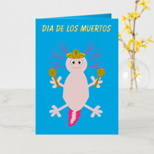 Día de la Muerte Personalizado Axolotl Mexicano