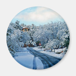 Día de la nieve Sedona, imán