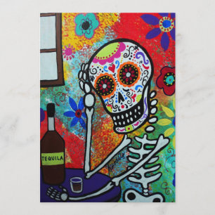 DÍA DE LA NOCHE DEL TEQUILA DE LA INVITACIÓN