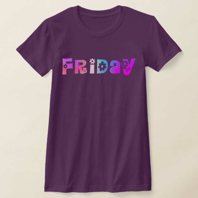 Día De La Semana Viernes Camiseta (Distribución)