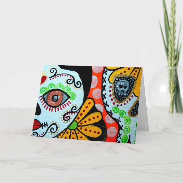 Día de la tarjeta de saludo de los muertos "Dos Ca (Anverso)