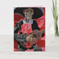 día de la tarjeta de saludo muerta