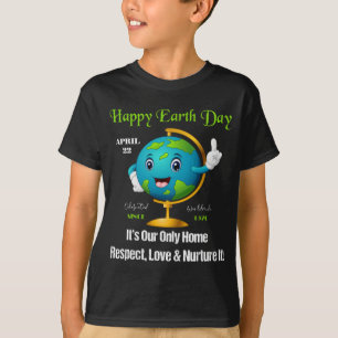 Día de la Tierra 22 de abril feliz, la camiseta