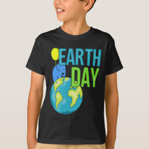 Día de la Tierra Gran camiseta para elefantes del