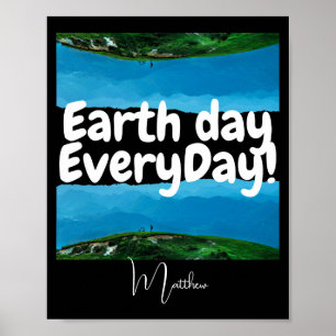 Día de la Tierra Todos los Días Ve Verde Arte Eleg