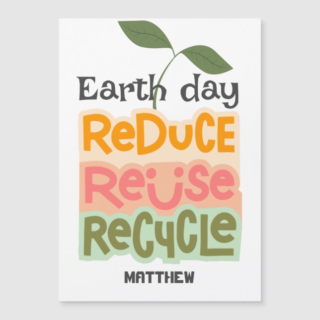 día de la tierra, vamos verde, arte simple ciencia (Anverso)