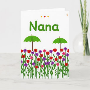 Día de las Abuelas Dulces Tarjeta Floral