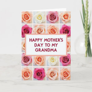Día de las Abuelas Encantadoras Tarjeta Bloom