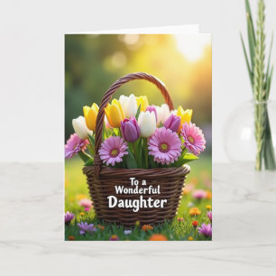 Día de las hijas encantadoras tarjeta Bloom