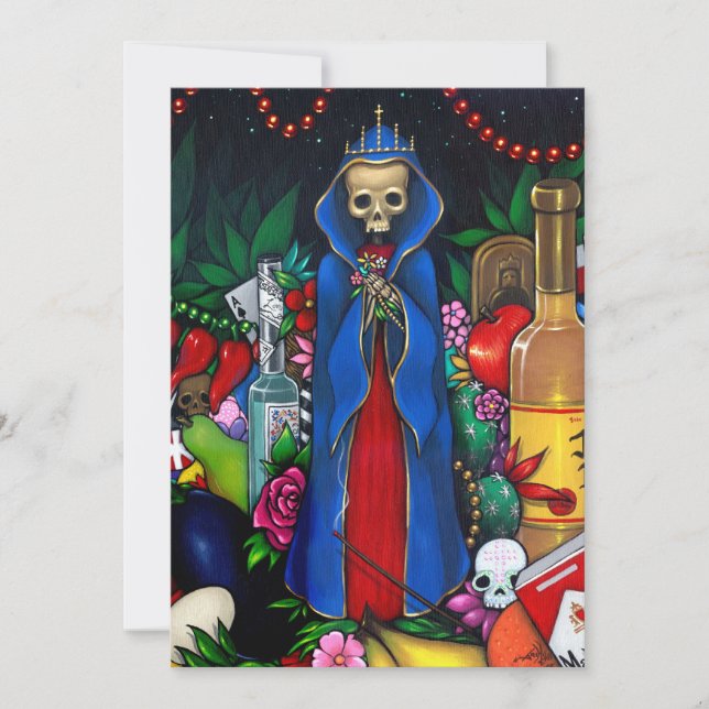 Día de las INVITACIONES de Santa Muerte (Anverso)