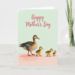 Día de las Madres con Plumas Tarjeta de Escena