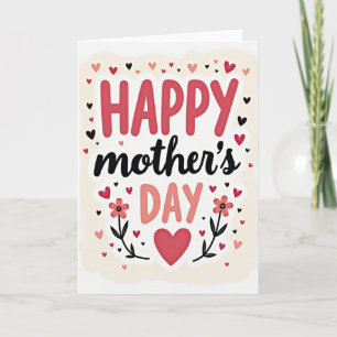 Día de las Madres Escarlatas Tarjeta de Arte